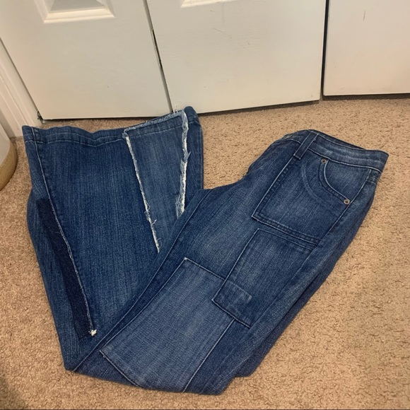 Carmar patchwork flare distressed jeans - Picture 3 of 4